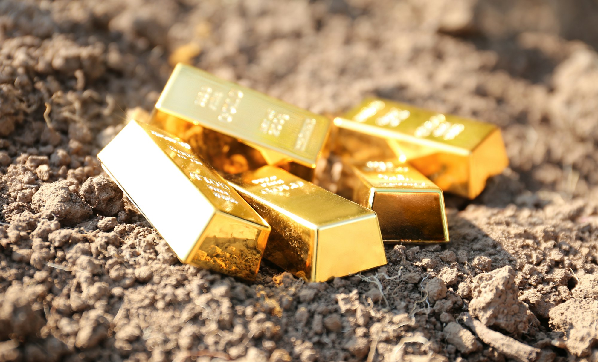 Gold bars as a symbol of chernozem value