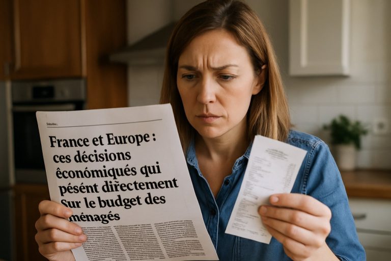 France et Europe : ces décisions économiques qui pèsent directement sur le budget des ménages